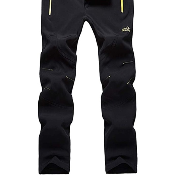 New Mens Heavy Insulated Snow Pants w/ Belt - Picture 2 of 2